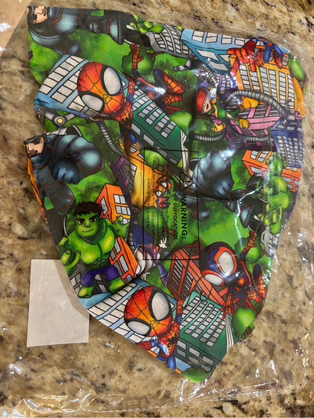 Kids Superhero Print Pajama Spidey and Friends NWT